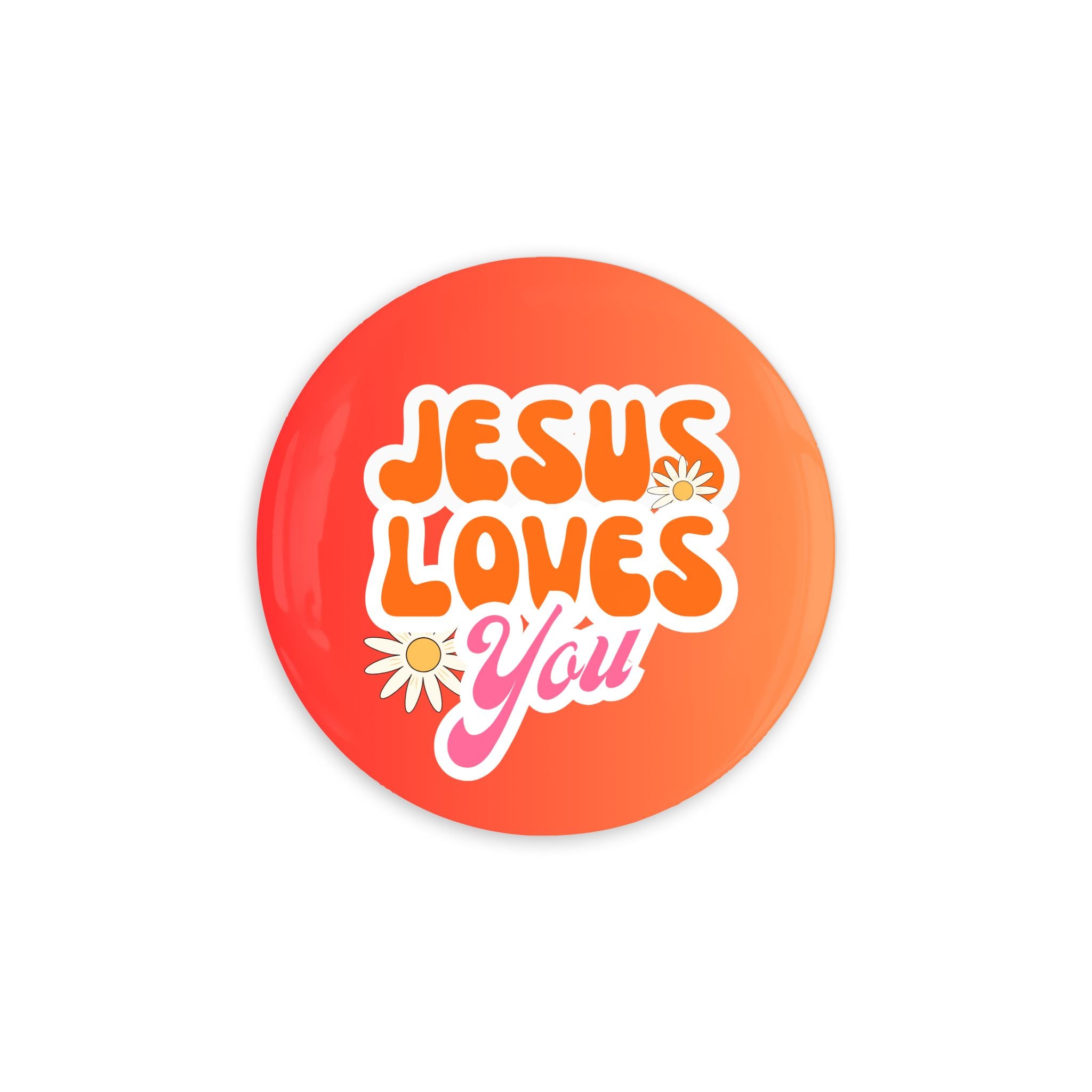 Jesus Loves You Daisies 3.5 Coasters
