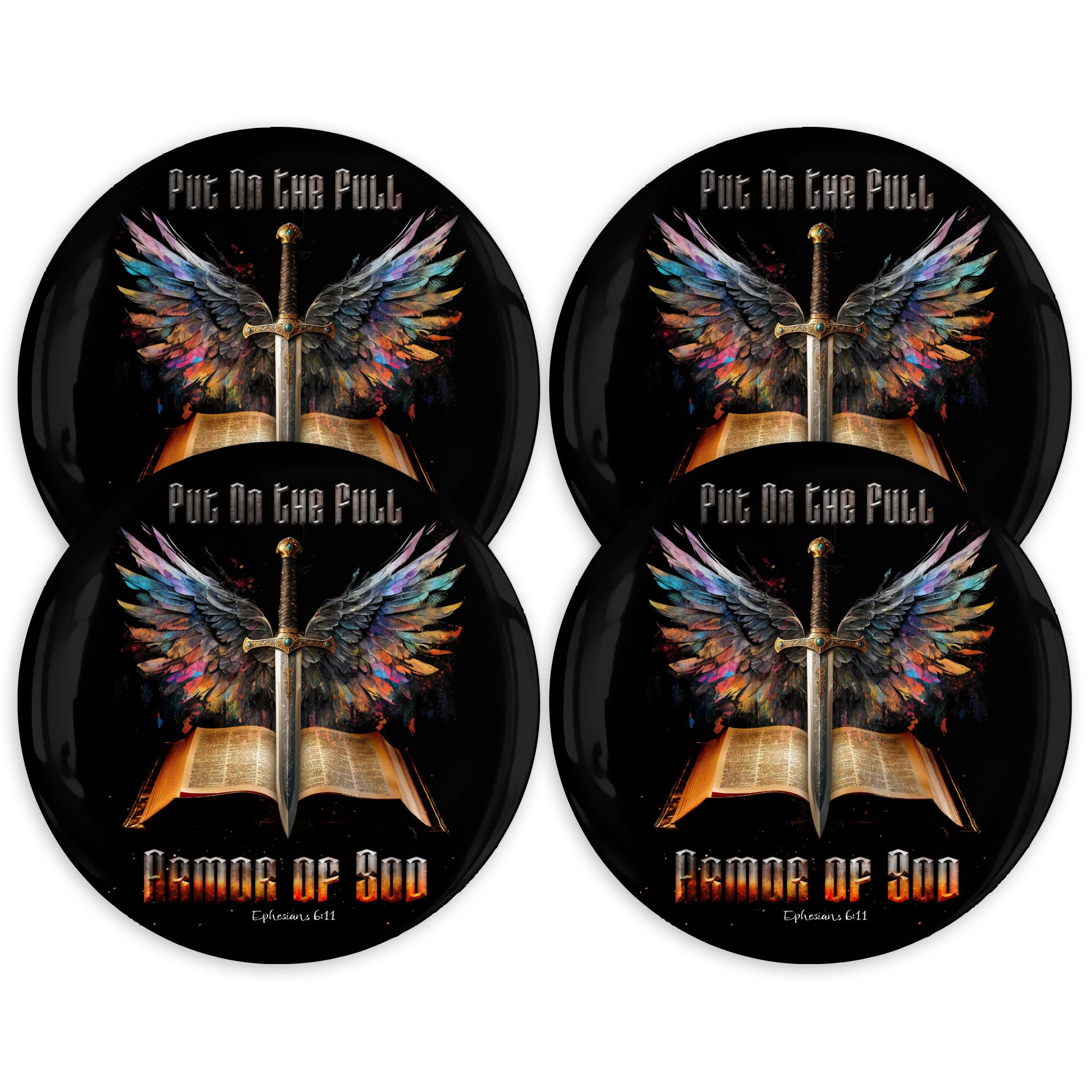 Put On The Full Armor Of God Ephesian 6:11 Coasters