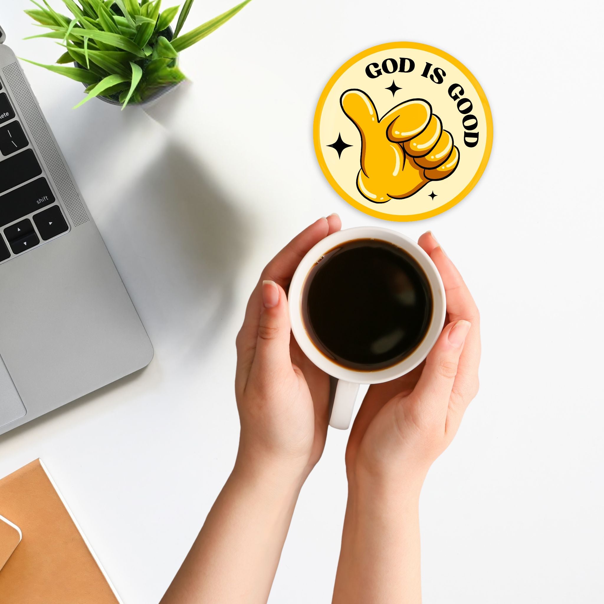 God Is Good Round Coasters