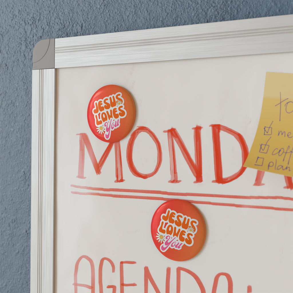 Jesus Loves You Daisies Magnets