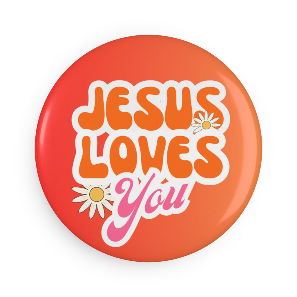 Jesus Loves You Daisies Magnets