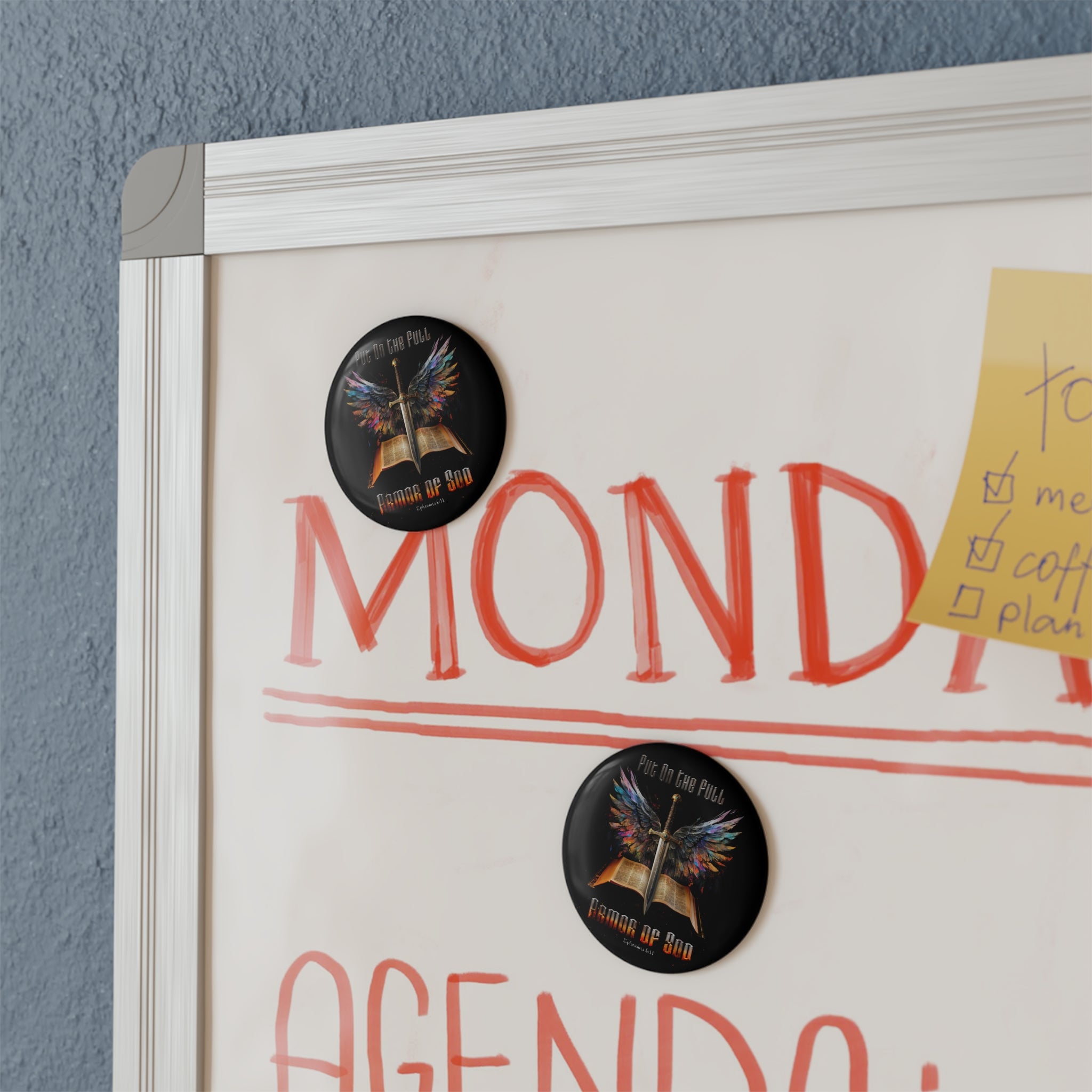 Put On The Full Armor Of God Ephesians 6:11 Round Magnets